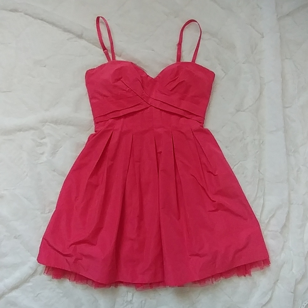 BCBGMAXAZRIA Strapless Coral Dress Size 2